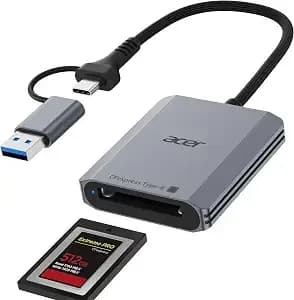 Acer Cfexpress Type B Card Reader Usb 3.2 Gen 2(Cfexpress Type B Card Only) - 10gbps Cf Express Type B Card Adapter Compatible With Iphone 17/16/15, Laptop, Macbook Neo/Pro/Air, Ipad, Android