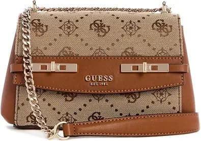 Guess Women'S Melinda Logo Mini Convertible Crossbody Flap