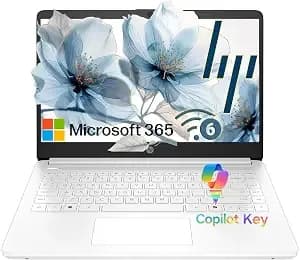 Hp Laptop 2026 Student Business, Ms Office, Copilot Ai, Intel Cpu, 8gb Ram - Wifi 6, Long-Lasting Battery Life, Thin & Ultra Light , Micro-Edge Bezel Design, Windows 11 Home S For Everyday Use