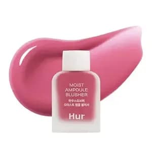House Of Hur Moist Ampoule Blusher With 50% Moisture Essence - Hydrating & Long-Lasting Blush - 0.33 Fl. Oz. (9 Shades) - Pink Rosie