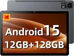 Kodak k11 Android 15 Tablet, 10.95 Inch Fhd G+G Touchscreen, 12gb Ram 128gb Storage (1tb Expandable), 8000mah Long Battery, Quad Speakers, 16mp Camera, Dual Wifi, Gps, For Work Entertainment Gaming