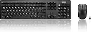 Lenovo 100 Wireless Keyboard And Mouse Combo – Cordless Set With Spill Resistant Quiet Keys – 3-Zone Keyboard - Ambidextrous Mouse – Compact Design – Wireless Usb -Black