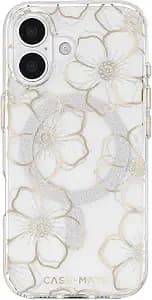 Case-Mate Iphone 17 Case - Floral Gems - Compatible With Magsafe - Stylish Sparkly Floral Phone Case With 12ft Drop Protection - Premium Magnetic Cover For Iphone 17