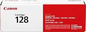Canon Genuine 128 Black Toner Cartridge Compatible With mf4450, mf4770n, mf4570 Series, mf4800 Series, d530, d550, l100, l190 - High-Yield Black Toner With 2100 Page Capacity For Imageclass And Faxphone Printers