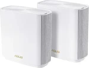 Asus Zenwifi ax6600 Tri-Band Mesh Wifi 6 System (xt8 2pk) - Whole Home Coverage Up To 5500 Sq.Ft & 6+ Rooms, Aimesh, Included Lifetime Internet Security, Easy Setup, 3 Ssid, Parental Control, White
