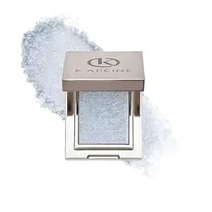 K'Apeine Glitter Eyeshadow, Single Eyeshaow Palette Shimmer Highlighter Metallic Eyeshade Professional Long-Lasting Waterproof Makeup Palette For Everyday Special Occasions (05# Light Blue)