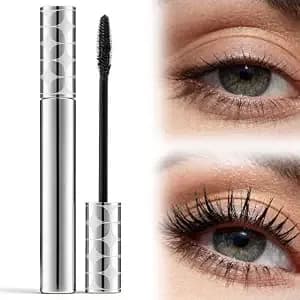Mascara For Older Women 60 Plus, 2026 Upgraded Waterproof Mascara For Volume And Length, 3d Curling Eyelash Long-Lasting, Washable, Smudge Proof & No Flaking (Black)