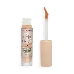 Revolution Irl Filter Finish Concealer, c7 - Full Coverage, Oil-Free, Long-Lasting & Lightweight Formula, Infused With Hyaluronic Acid, Vegan & Cruelty-Free, 0.21 Oz