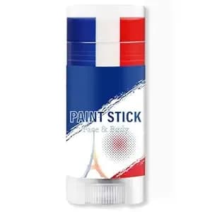 Blue White And Red France Face Paint Stick For World Cup Fans, Sweatproof & High Pigment Sports Face Body Paint Sticks For Football, Rugby, Softball, Baseball, Lacrosse, Party Accessories