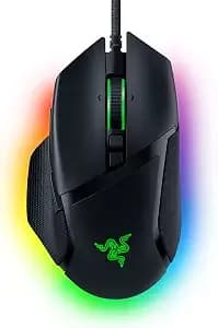 Razer Basilisk v3 Customizable Rgb Wired Ergonomic Gaming Mouse, Black - Fastest Gaming Mouse Switch, Chroma Rgb Lighting, 26k Dpi Optical Sensor, 11 Programmable Buttons, Hyperscroll Tilt Wheel