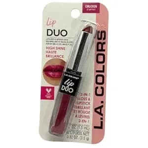 La Colors Lip Gloss & Lipstick Duo, Moisturizes Lips With Natural Color & High Shine, blc826 Charmed By Unknown
