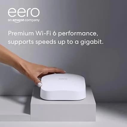 Like-New Amazon Eero Pro 6 Tri-Band Mesh Wi-Fi 6 Router With Built-In Zigbee Smart Home Hub