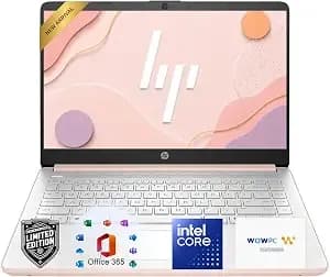 Hp 14 Inch Laptop Computer, Intel n150 Cpu, 4gb Ram, 128gb Ssd, Ultra-Quiet Design, Long Battery Life, Windows 11 With Microsoft 365, 2026 Edition