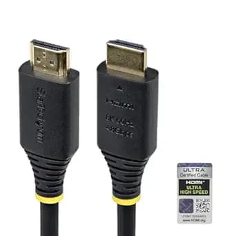 Startech 6ft Ultra High Speed Hdmi Cable, 8k 60hz, hdr10+, 48gbps - 8k 60hz/4k 120hz, Hdmi 2.1 Cord With hdr10+ / Earc, Certified, hdmi21-Cbl-8k60-6f