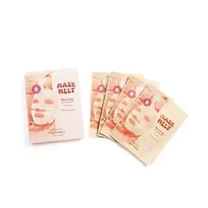 Tonymoly Mask Melt Blurring Mask, 4-Pack - Argireline, Syn-Ake Peptide - Formulated With Wild Yam Root Extract, Hydrolyzed Hyaluronic Acid, And Gardenia Florida Extract For Hydration And Elasticity.