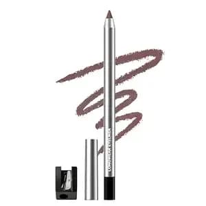 Plum Brown Gel Eyeliner Pencil For Older Women, Waterproof, No Tug - Smooth Glide，Smudge-Proof, Long-Lasting ，Built-In Sharpener，Soft Natural Mature Look
