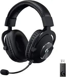 Logitech G Pro X Wireless Lightspeed Gaming Headset With Blue Vo!Ce Mic Filter Tech, 50 Mm Pro-G Drivers, And Dts Headphone:X 2.0 Surround Sound, 20+ Hour Battery Life - Black