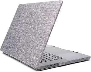 Zagg Macbook Protection Macbook Pro 14-Inch m5/m4/m3/m2/m1 Case - Fabric Finish, Two-Piece Hard Shell Snap-On Cover, Lightweight, Durable Protection, Scratch-Resistant, Non-Slip Rubberized Grips, Gray