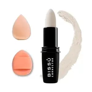 Beetbul Beauty Set – Stick Correcting Concealer 4.7 G + Finger Puff + Mini Makeup Sponge (Colors Vary) (07 White)