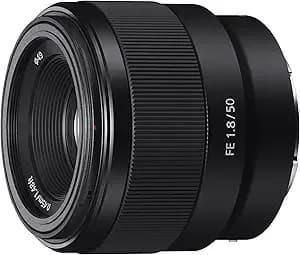 Sony - Fe 50mm f1.8 Standard Lens (sel50f18f/2), Black