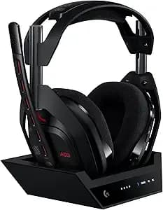 Logitech G Astro a50 Multi-Platform Wireless Gaming Headset + Base Station For ps5/Xbox/Pc: Playsync Audio Switcher, <16bit/48khz (Console), <24bit/48khz (Pc), 24hr Battery, 2.4ghz & Bt - Black