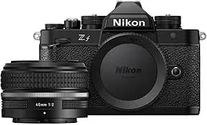 Nikon Z F With Special Edition Prime Lens - Full-Frame Mirrorless Stills/Video Camera With Fast 40mm F/2 Lens - Nikon Usa Model - Special Edition Prime Full-Frame Mirrorless Stills Video