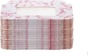 Leadigol 30pcs Empty Eyelash Boxes, Empty Eyelash Packaging Box And Tray, Eyelash Storage Case Lash Case Holder Tray, Fake Lashes Holder Set, Soft Paper Lash Case