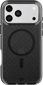 tech21 Evocheck Case For Iphone 17 Pro Max – Smokey/Black - Slim Protective Case - Impact Protection - Magsafe Compatible