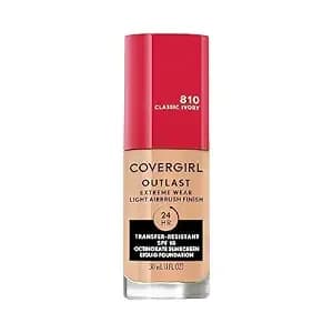 Covergirl Outlast Extreme Wear 3-In-1 Full Coverage Liquid Foundation, Spf 18 Sunscreen, Classic Ivory, 1 Fl. Oz.