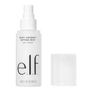 E.L.F. Dewy Coconut Setting Mist, Makeup Setting Spray For Hydrating & Conditioning Skin, Infused With Green Tea, Vegan & Cruelty-Free, 2.7 Fl Oz