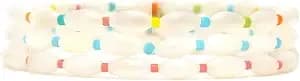 Pura Vida Bracelets Rainbow Pearl Bead Stretch Bracelet Pack For Women, Set Of 3
