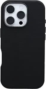 Otterbox Iphone 16 Pro Symmetry Series Cactus Leather For Magsafe - Noir Ash Black - Ultra-Thin, Sleek Iphone Case, Premium Iphone Case, Magsafe Compatible