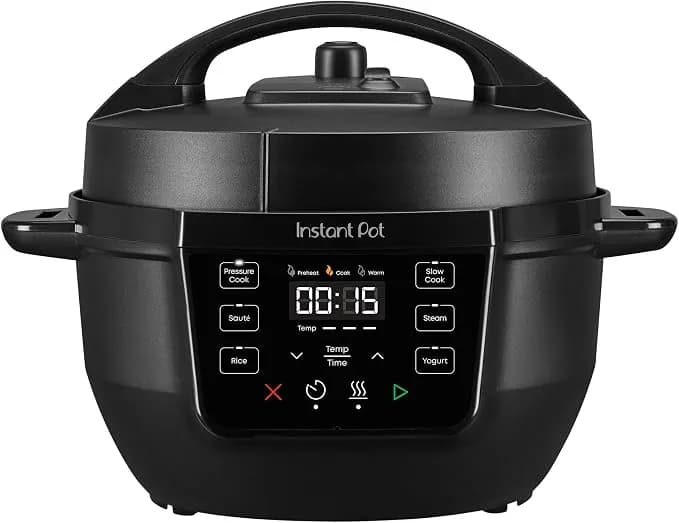Instant Pot 4qt Rio Mini 7-In-1 Multi-Cooker, Pressure Cooker, Slow Cook, Sauté, Steam, Rice Maker, Yogurt, & Warmer, Black, 4 Quarts