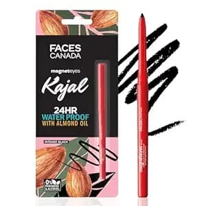 Facescanada Magneteyes Eye Pencil - Black - With Almond Oil & Vitamin E - Smudge Proof & Fade Proof - 0.35gm (0.01 Oz)
