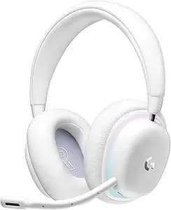 Logitech g735 Wireless Gaming Headset Customizable Lightsync - White Mist - Customizable Lightsync Rgb Lighting, 3.5 Mm Aux Compatible, For Pc And Mobile Devices, Detachable Mic