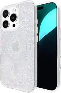 Kate Spade New York Iphone 16 Pro Case - Chunky Glitter Iridescent - Compatible W/Magsafe - Lightweight Designer Case For Iphone 16 Pro W/Anti-Scratch Coating & Chunky Glitter Iridescent Design