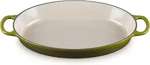 Le Creuset Enameled Cast Iron Signature Oval Baker, 3 Qt., Olive