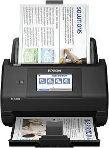 Epson Workforce Es-580w Wireless Color Duplex Desktop Document Scanner - For Computers Including Pc And Mac 100 Sheet Adf 4.3 In Touchscreen Black