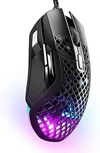 Steelseries Aerox 5 - Holey Rgb Gaming Mouse - Ultra-Lightweight Water Resistant Design - 18k Dpi Truemove Air Optical Sensor