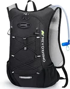 Lightweight Hydration Backpack, Running Backpack With 2l Water Bladder - Hydro Water Daypack, Small Hiking Backpack For Cycling Hiking Rave For Men Women