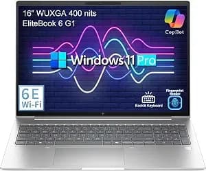 Hp Elitebook 6 16" Business Laptop, Amd Ryzen 5, 16gb ddr5 Ram, 512gb Ssd, Backlit Keyboard, Fingerprint Reader, Windows 11 Pro