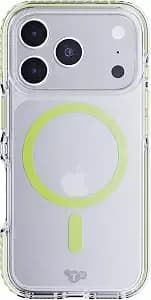 tech21 Evocrystal Magsafe Case For Iphone 17 Pro – Green, Glow-In-The-Dark Magsafe - 16ft Multi-Drop Protection With Flexshock - Anti-Yellow Uv Resistance