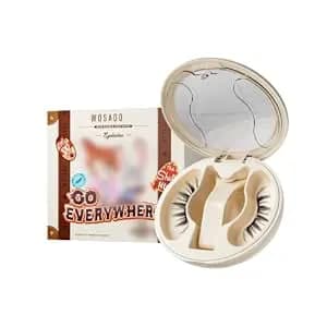 Wosado [Clawhauser] Soft Magnetic Eyelashes Kit With Applicator, Reusable Glue-Free Wispy Magnetic Lashes, Cruelty-Free False Lashes, Waterproof, Lightweight, Suit For Heavy Makeup