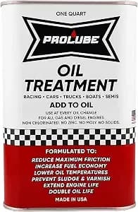 Prolube Oil Treatment - Engine Oil Additive For Gas & Diesel Engines - Reduces Wear, Noise, Vibration - Boosts Fuel Economy & Horsepower - Works On Transmissions & Differentials (1qt)