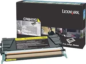 Lexmark c748h1yg Yellow High Yield Return Program Cartridge Toner - High Yield Color Printing With 10000 Page Capacity And Return Program Recycling
