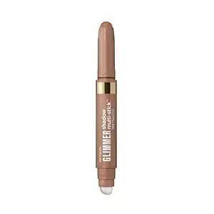 Revlon Glimmer Shadow Multi-Stick, Eyeshadow Stick With Jelly Makeup Blender, Primer-Infused For Crease-Proof & Waterproof All-Day Wear, 104 Plus One