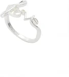 Disney Mickey Mouse Love Ring Silver Adjustable, Dainty Valentine'S Day - This Officially Licensed Mickey Mouse Ring Is Crafted From Silver-Plated.
