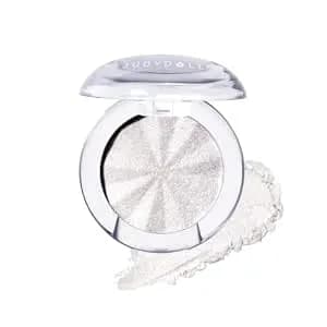 Judydoll Glow Magnify Highlighter, Ultra Fine Moist Texture, Multi-Use Face Highlighter For Cheekbones, Nose, Eyes, Collarbone, All Skin Tones (01 Crystal Halo)