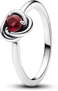Pandora True Red Eternity Circle Ring 192993c07-56