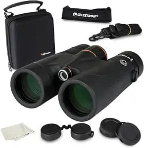 Celestron Regal Ed 10x42 Roof Binoculars – Ed Glass For Hunting & Wildlife - Premium Ed Optics, Phase, Dielectric Coated Bak–4 Prism, Fully Multi–Coated Glass, 6.5 Ft Close Focus, Tripod Adaptable